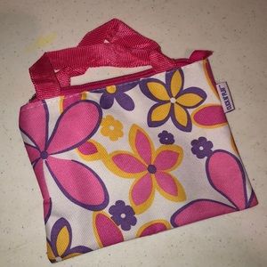 Click N Play Fuchsia floral make up bag NWOT